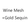 Wine Mesh Gold Sequin