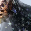 Black Iridescent Snowflake