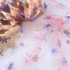 Blush Mesh Iridescent Snowflake