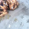 Grey Mesh Silver Snowflake