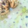 Yellow Mesh Iridescent Snowflake